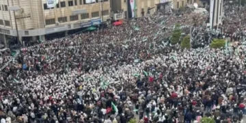 Thousands celebrate the fall of Bashar al-Assad’s regime in Syria