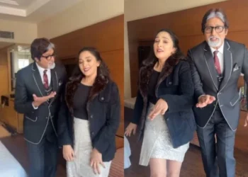 Amitabh Bachchan and Madhuri Dixit's lookalikes dance to "Makhna", video creates buzz