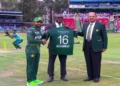 Pakistan team pays tribute to match referee Richie Richardson