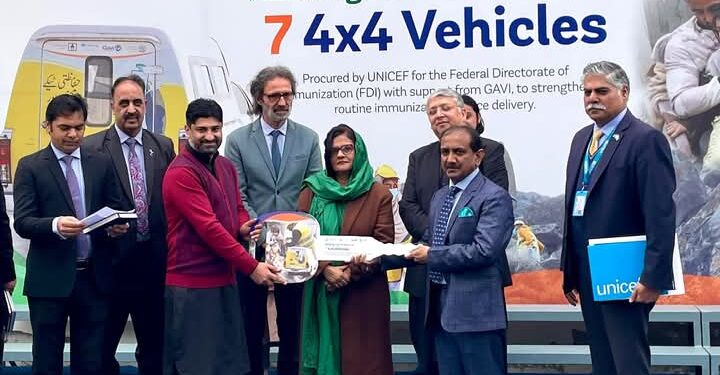 UNICEF Hands Over 7 Mobile Vehicles to Federal Directorate of Immunization to Enhance Outreach Immunization Services