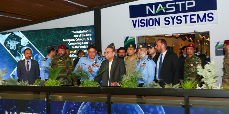 President Asif Ali Zardari visits National Aerospace Science and Technology Park