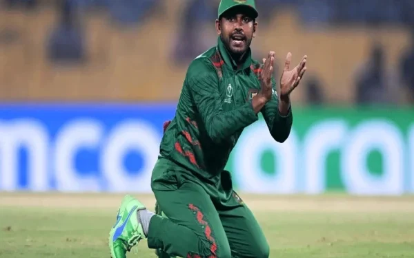 Bangladesh captain praises timed-out opposition player