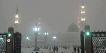 Heavy rain with thunder and lightning in Medina and its surroundings