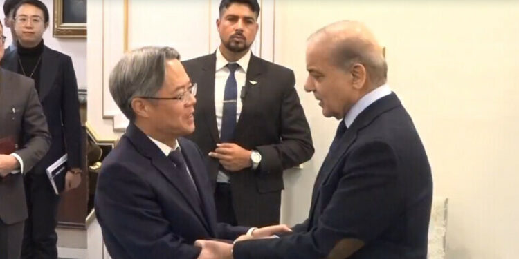 ISLAMABAD: Chinese Ambassador Jiang Zedong meets Prime Minister Shehbaz Sharif