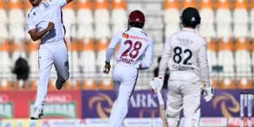 For the first time in Pakistan, 20 wickets fell on the first day of a Test