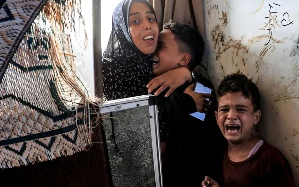 New Year in Gaza; Fireworks from Israeli missiles; Children dying in camps in freezing cold