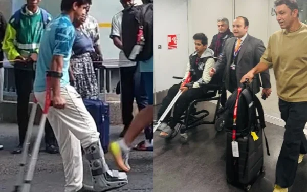 Saim Ayub reaches London for ankle treatment