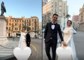 Unique wedding video on the street in Egypt goes viral