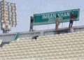 Imran Khan Enclosure Board Re-Installed at Gaddafi Stadium Lahore