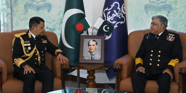 CHIEF OF THE NAVAL STAFF BANGLADESH ADMIRAL MUHAMMAD NAZMUL HASSAN VISITS NAVAL HEADQUARTERS