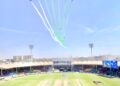 SPECTACULAR FLYPAST BY PAKISTAN AIR FORCE AT THE OPENING MATCH OF ICC CHAMPIONS TROPHY