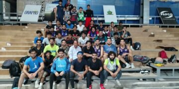 MAMBAS and Omega win their matches in Karachi Basketball Championship 2025.