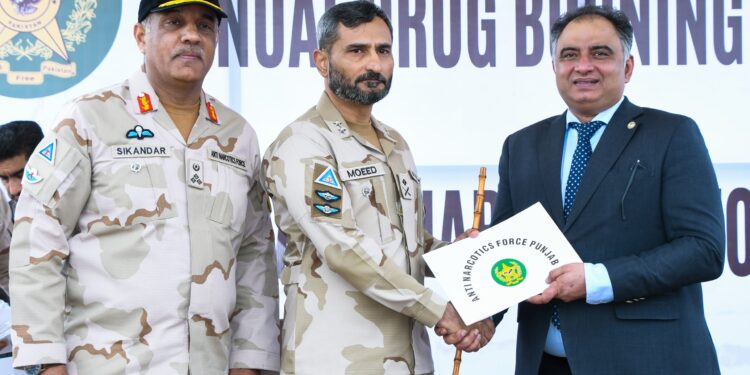 Anti-Narcotics Force Punjab Torches 15 Tons of Seized Narcotics in Annual Drug Burning Ceremony