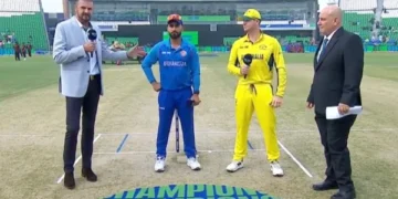 Champions Trophy; Afghanistan wins toss and decides to bat first against Australia