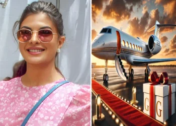 Who gifted actress Jacqueline a valuable jet on Valentine's Day?