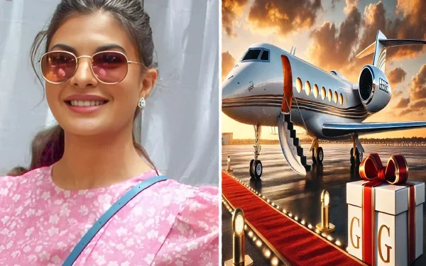 Who gifted actress Jacqueline a valuable jet on Valentine's Day?