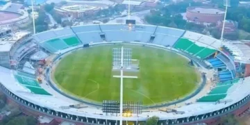 The opening match of the Triangular Series will be played today at the newly built Gaddafi Stadium