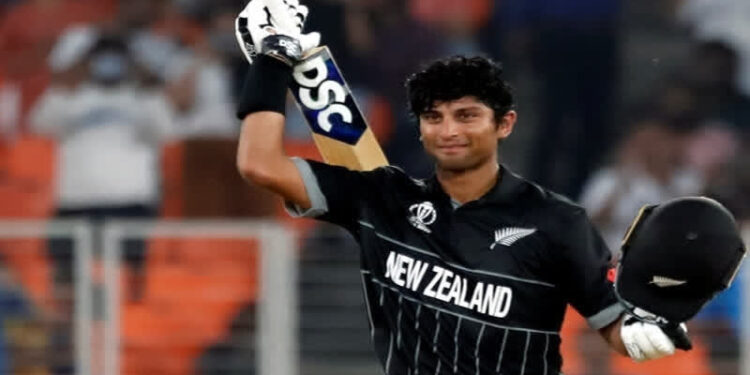 Rachan Ravindra becomes the first batsman in the world to score a century on his debut match in the ODI World Cup and Champions Trophy