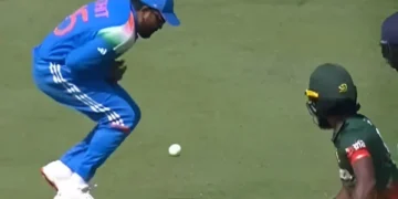 Hat-trick ball dropped, Rohit apologizes to Axar