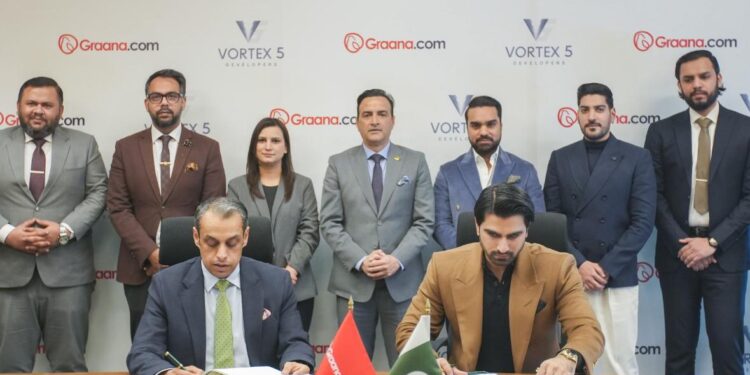 Graana.com and Vortex Developers Announce Strategic Partnership for the Vortex5 Corporate Project