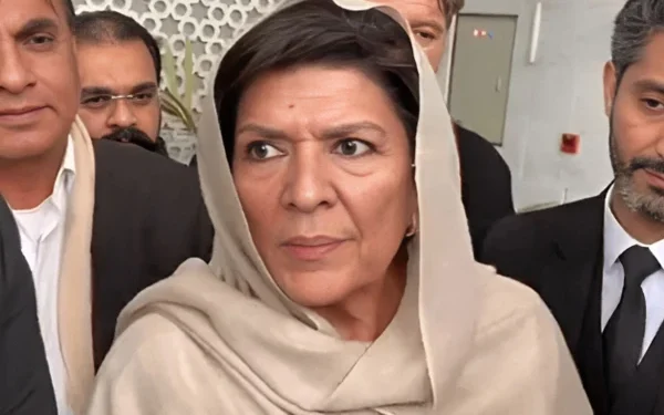 A bitter exchange of words between PTI lawyers and Imran Khan's sister Aleema Khan at the entrance of Adiala Jail