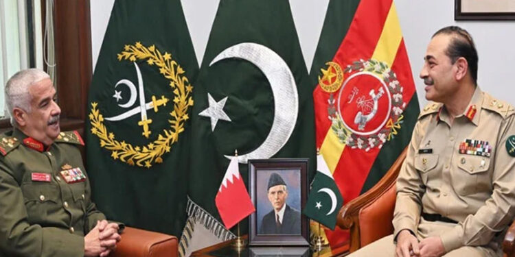 Commander National Guard of Bahrain Meets Army Chief General Asim Munir, Discusses Regional Security Situation