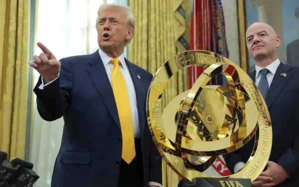 President Trump announces the creation of a White House task force to prepare for the 2026 FIFA World Cup
