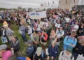 Protests against the Trump government in various countries, including the United States