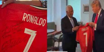 Cristiano Ronaldo Sends Message of Peace: Gifts Signed Jersey to U.S. President Donald Trump