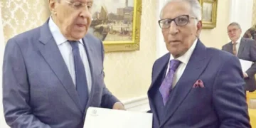 Tariq Fatemi Meets Russian Foreign Minister Sergei Lavrov, Delivers PM Shehbaz's Letter to President Putin