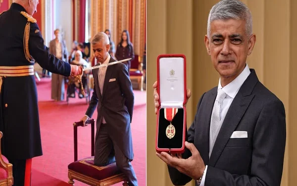 Britain: King Charles Bestows Knighthood on Pakistani-Origin London Mayor Sadiq Khan