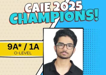 A Proud Moment for The City School Ravi Campus. Zaid Bin Shakir Shines in CAIE O Level 2025 with 9 A*S.