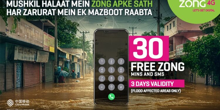 Zong Extends Free Connectivity Support to Flood-Affected Communities.