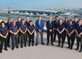 Emirates receives all-women delegation of ICC match officials ahead of ICC Women’s Cricket World Cup 2025.