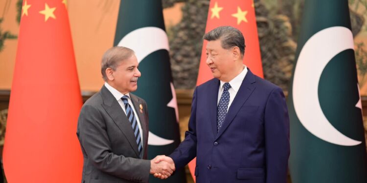 The Prime Minister of Pakistan meets with the President of China.