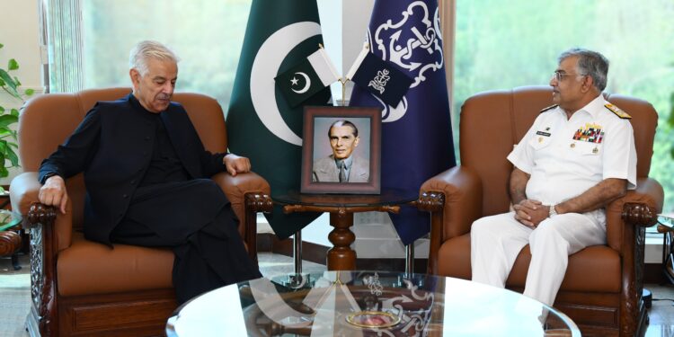 DEFENCE MINISTER CALLS ON CHIEF OF THE NAVAL STAFF