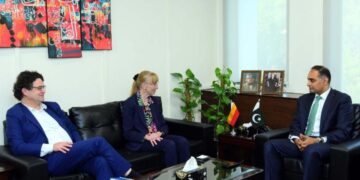 Minister of State Railways & Finance, German Ambassador Discuss Strengthening Bilateral Ties and Cooperation.