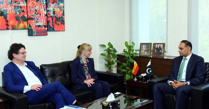 Minister of State Railways & Finance, German Ambassador Discuss Strengthening Bilateral Ties and Cooperation.