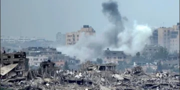 The US delegation aims to ensure the full implementation of the Gaza ceasefire agreement .