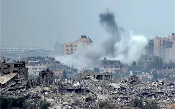 The US delegation aims to ensure the full implementation of the Gaza ceasefire agreement .