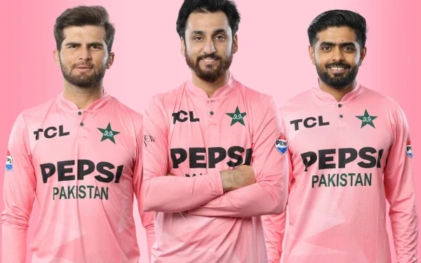 National team’s special pink jersey introduced for first T20 against South Africa.