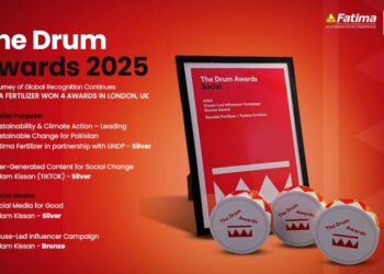 Fatima Fertilizer wins four prestigious awards at The Drum Awards 2025 in London, UK