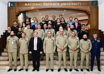 Field Marshal Syed Asim Munir, NI (M), HJ, COAS & CDF, visited the National Defense University (NDU), Islamabad