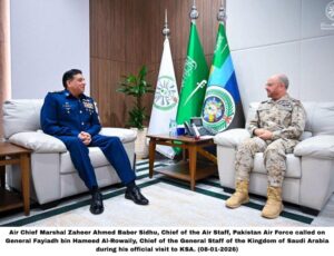 AIR CHIEF CALLS ON SENIOR MILITARY LEADERSHIP OF SAUDI ARABIA.