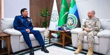 AIR CHIEF CALLS ON SENIOR MILITARY LEADERSHIP OF SAUDI ARABIA.