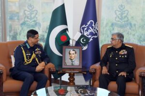 Chief of Air Staff Bangladesh Air Force Calls on Chief of the Naval Staff at Naval Headquarters.