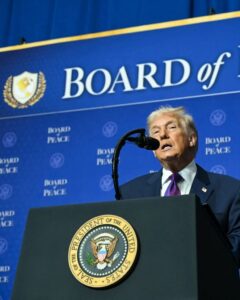 Trump Praises PM Shehbaz, Field Marshal Munir at maiden Board of Peace meeting.