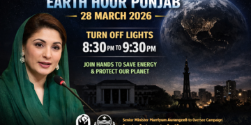 CM Maryam Nawaz Urges Citizens to Observe Earth Hour Across Punjab on March 28.