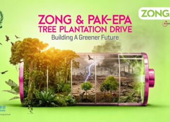 Zong Leads Climate Action through Afforestation Drive in Islamabad.
