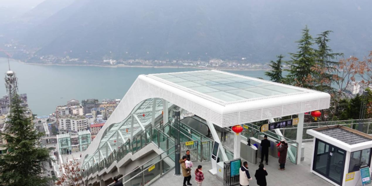 Mega escalator system brings convenience to residents in mountainous county in SW China